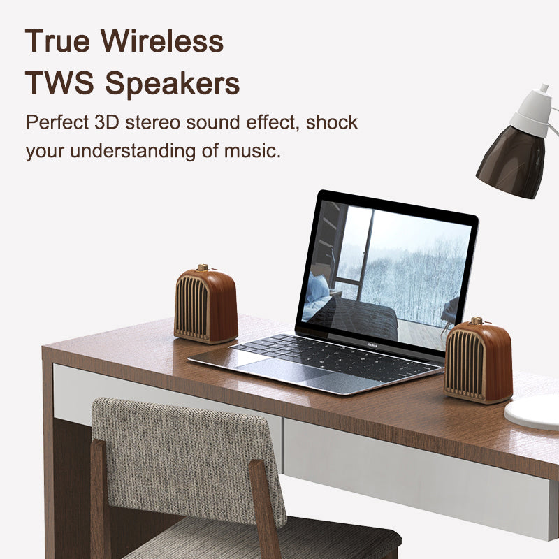 Portable Bluetooth Speaker Crystal Clear Stereo Sound Wireless Speaker