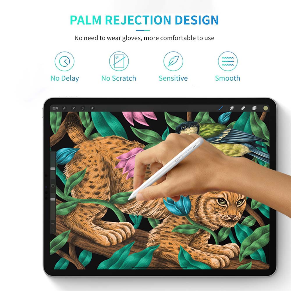 Stylus Pen For iPad With Palm Rejection, Active Pencil Compatible With (2018-2022) Apple iPad ,For Precise Writing/Drawing