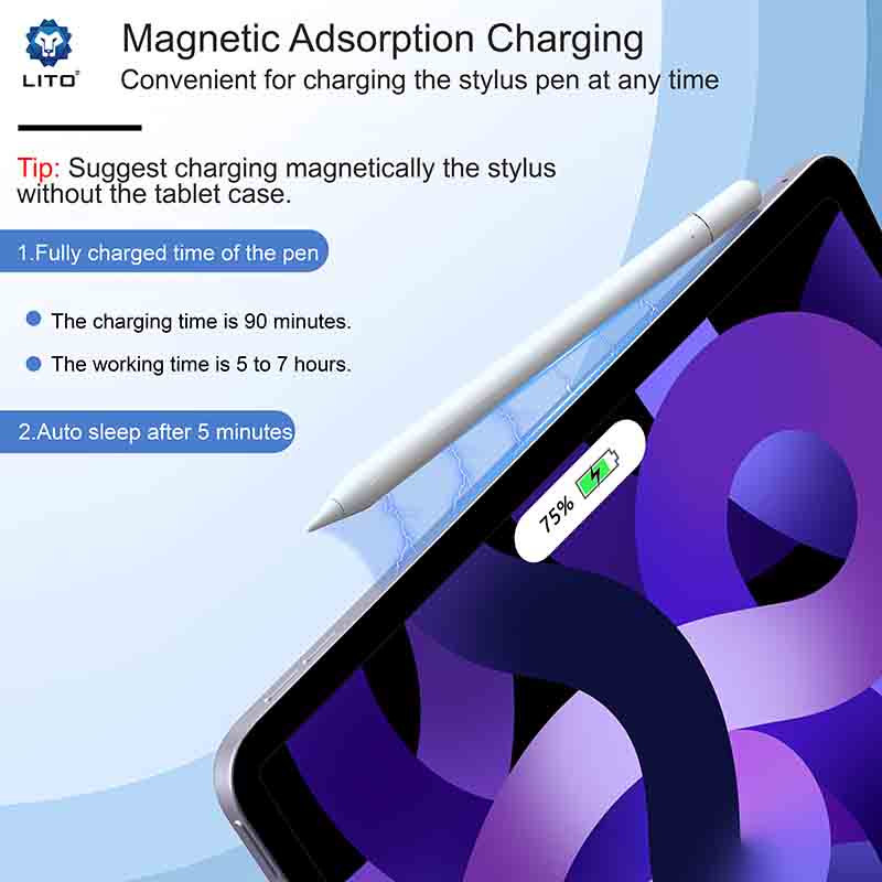 LITO K5 Palm Rejection Magnetic Wireless Stylus Pencil
