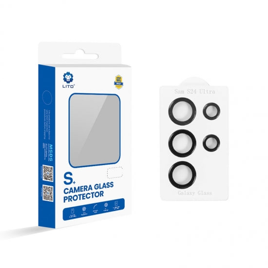 Lito 3D Full Cover Camera Lens Protector with Applicator for Samsung Galaxy S24 Series