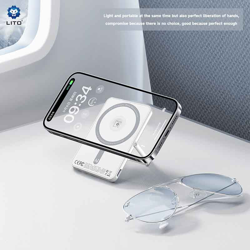 LITO LP03 15W Ultra AI 5in1 Magnetic Power Bank