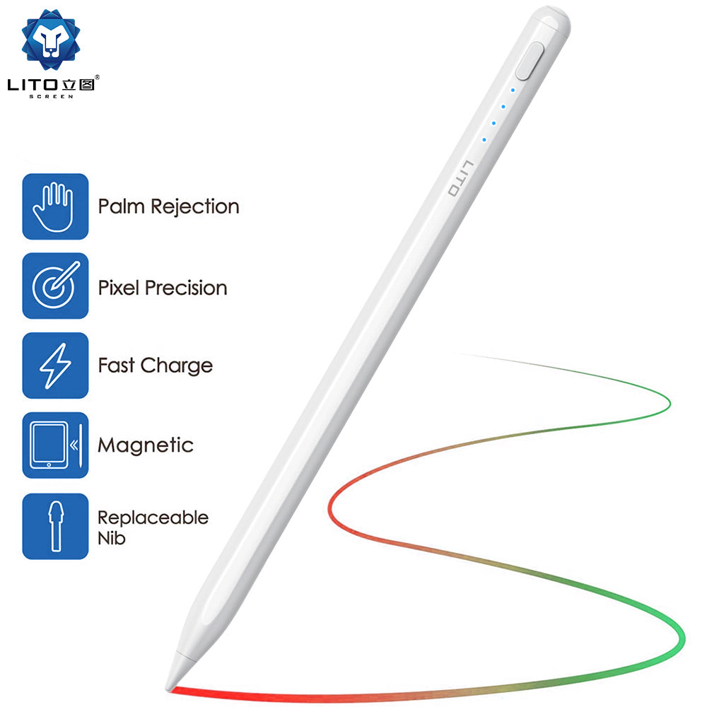 Stylus Pen For iPad With Palm Rejection, Active Pencil Compatible With (2018-2022) Apple iPad ,For Precise Writing/Drawing