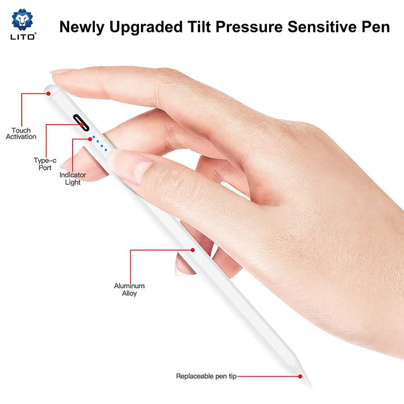LITO P6 Custom Metal Magnetic Active Stylus Pen for iPad: Precision, Power, and Portability