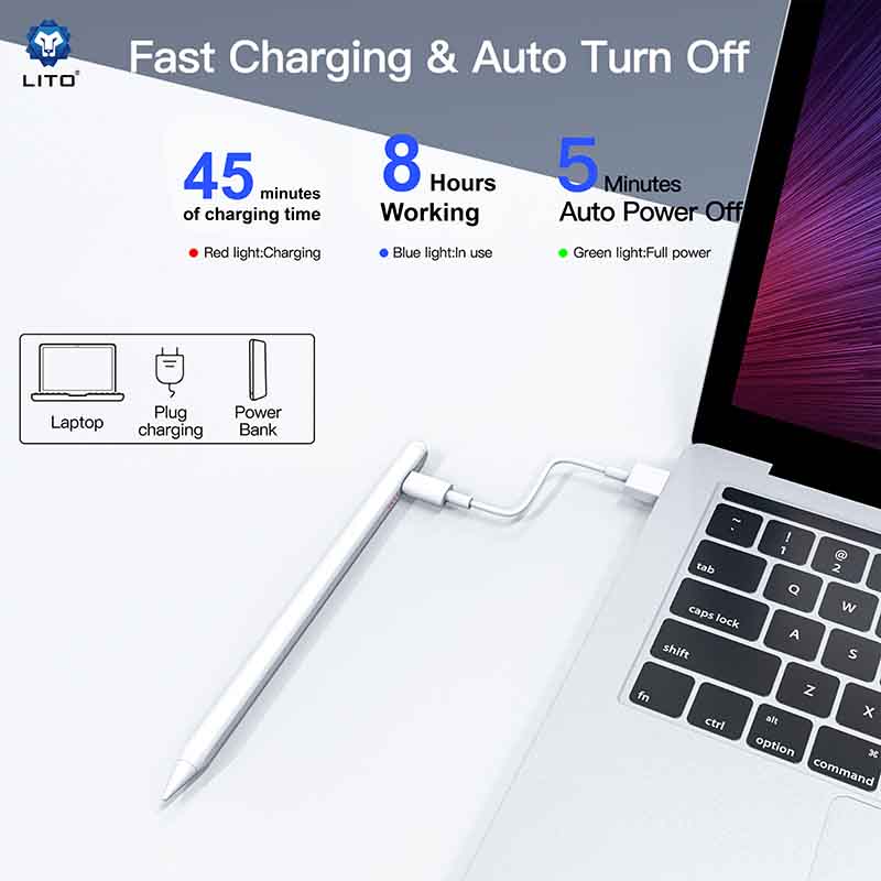 LITO P6 Custom Metal Magnetic Active Stylus Pen for iPad: Precision, Power, and Portability