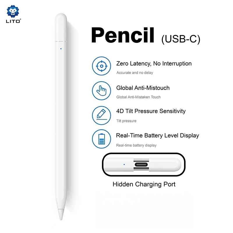 LITO K5 Palm Rejection Magnetic Wireless Stylus Pencil