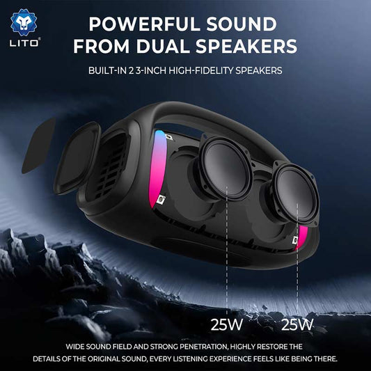 LITO LS11 50W Wireless Outdoor Bluetooth Speaker