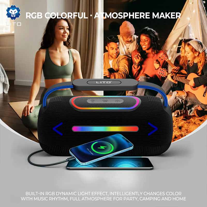 LITO LS13 30W Portable Bluetooth Speaker with Compact Design and Stereo Sound