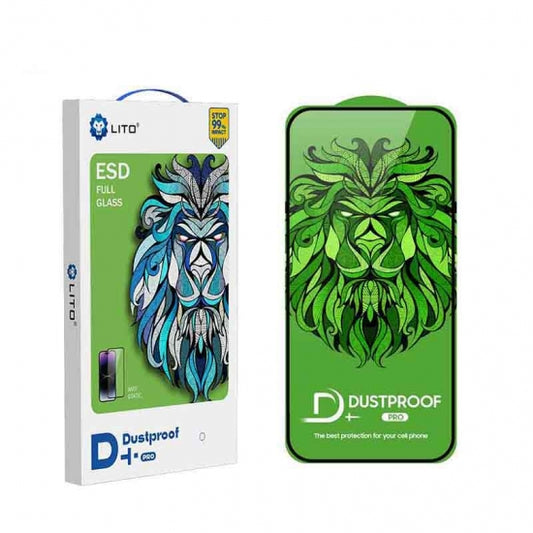 Lito D+ Pro dust proof Tempered Glass Screen Protector For iPhone 15