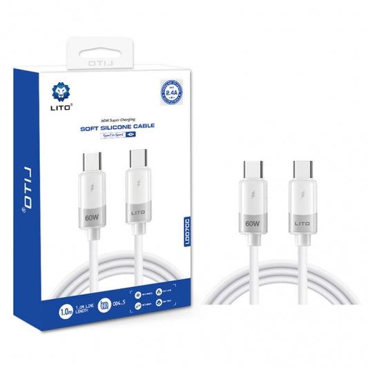 Lito LD07CC USB-C To Type C Silicone Data Cable
