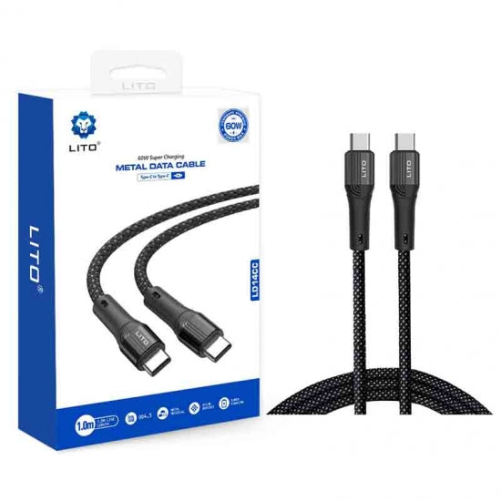 LITO LD14 Braided Wire USB Lightning Type-C Data Transfer Charging Cable