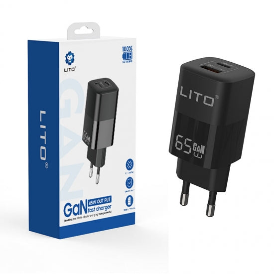 LITO 65W GaN 2-in-1 USB-C Fast Charger