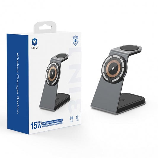 LITO 3 in 1 wireless magnetic charger