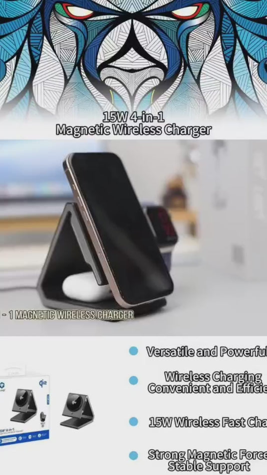 LITO 15W 4-in-1 Magnetic Wireless Charger