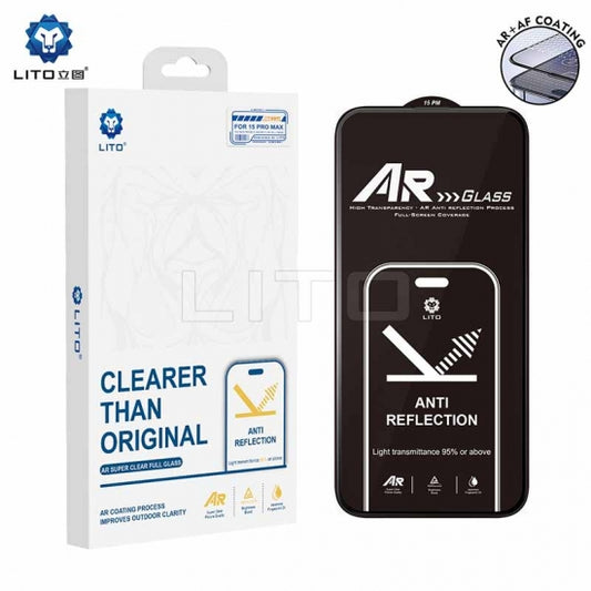 Lito D+ Ultra AR Full Glue Tempered Glass Screen Protector iPhone 15 series