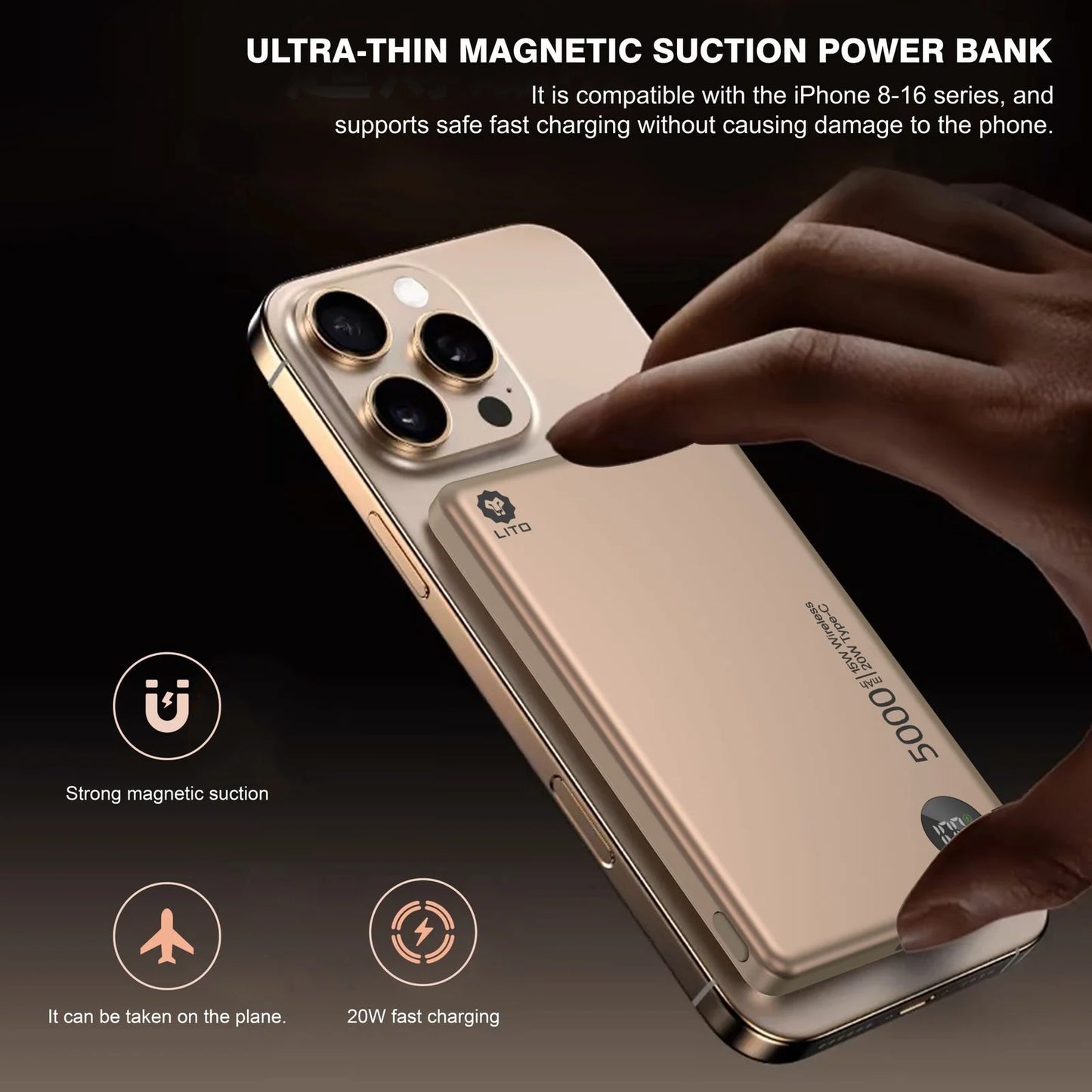 Slim Metal Powerbank 5000Mah